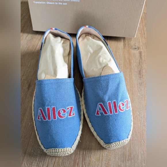 SOLUDOS The Original Espadrille "Allez" in Laguna Blue France, Size 8-8.5 NWB - Picture 5 of 8